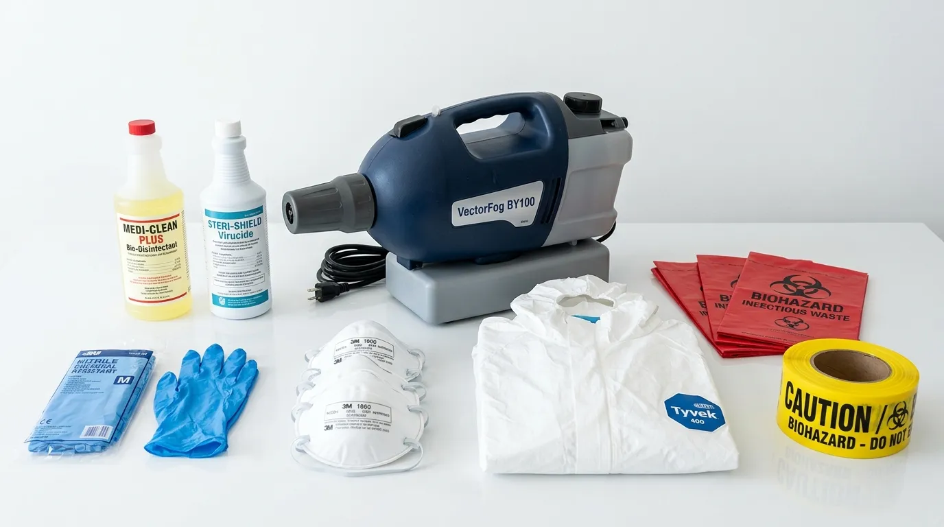 Professional biohazard remediation crew working in Lincoln Square