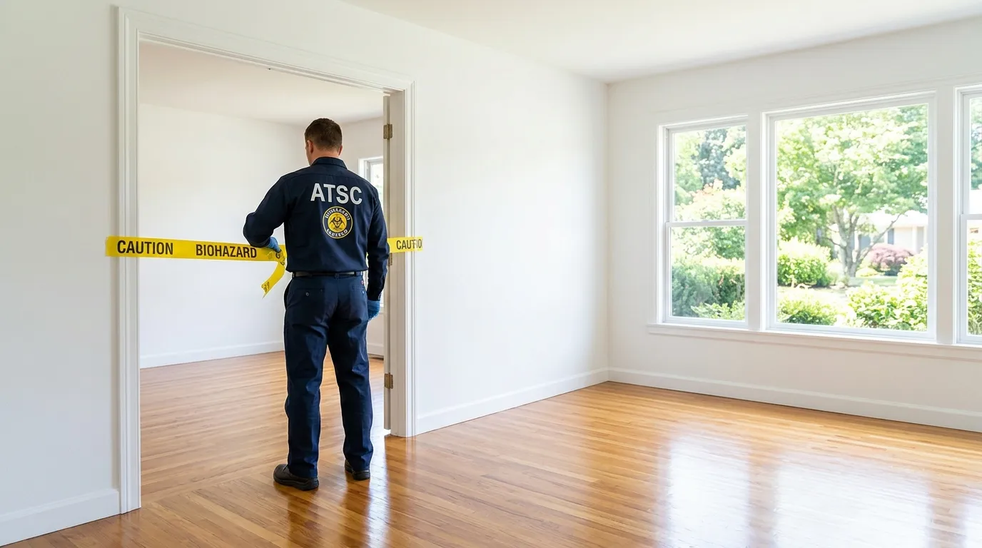 Certified biohazard cleanup crew performing Trauma Scene Cleanup in Lincoln Square